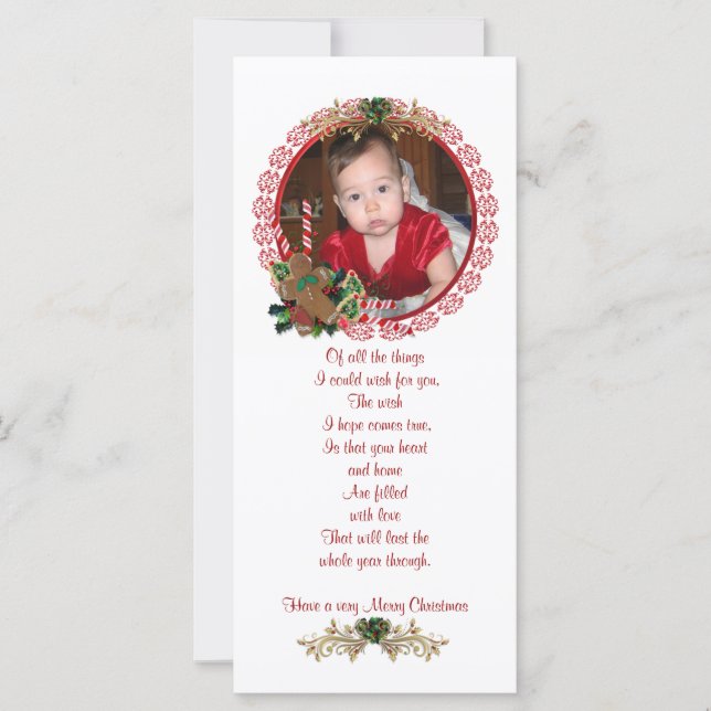 Tarjeta para rack fotográfico de navidades (Anverso)