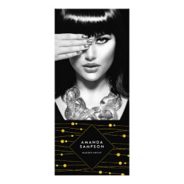 Tarjeta para rack Gold Confetti Strands Price List