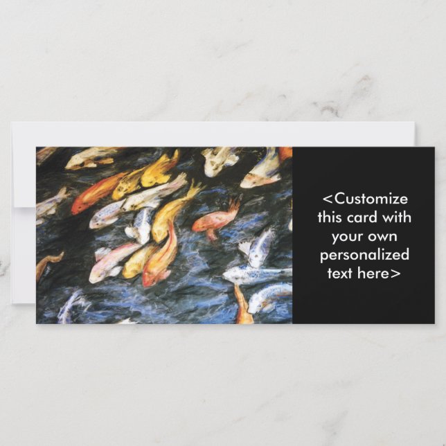 Tarjeta para rack Koi Fish (Anverso)