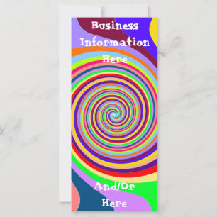 Tarjeta para rack Swirl de múltiples colores