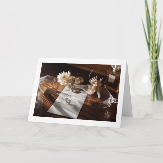 TARJETA PARA **RECIÉN CASADOS MUY ESPECIALES** (Anverso)