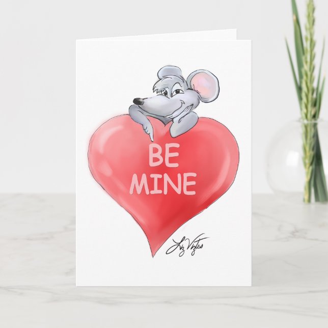 Tarjeta para ser El día de San Valentín de minas (Anverso)