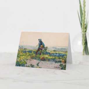 Tarjeta Para ser el niño de un granjero Winslow Homer