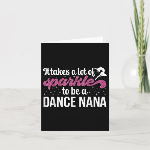 Tarjeta Para ser una Nana de baile Abuela Nana bailando de