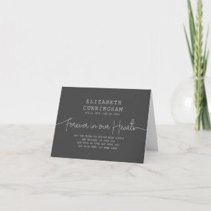 Tarjeta Para Siempre En Nuestro Corazón Memorial Simple Ci