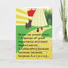 Tarjeta Para su tarjeta/cambio de nombre personalizado