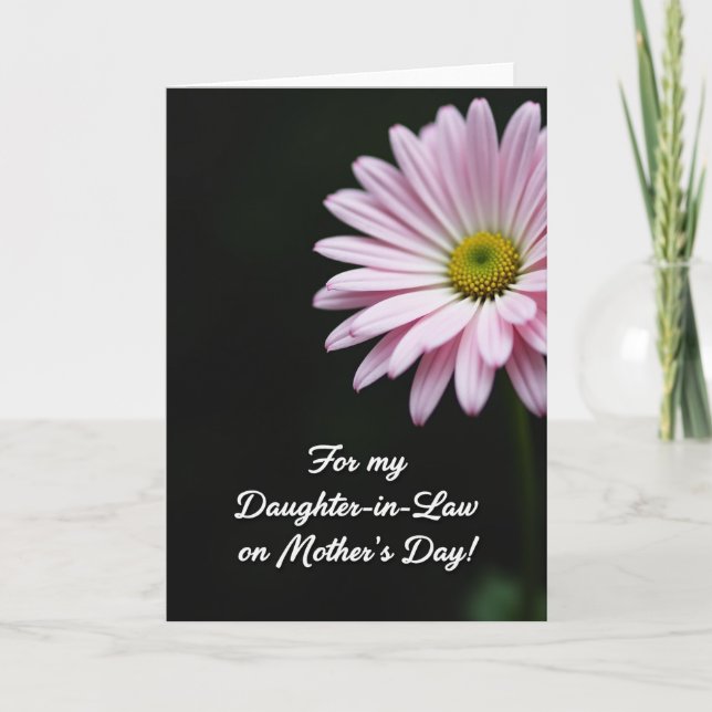 Tarjeta para Suegra Floración Rayada (Anverso)