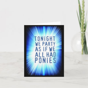 TARJETA PARA TODAS LAS OCASIONES.  Excepto por los