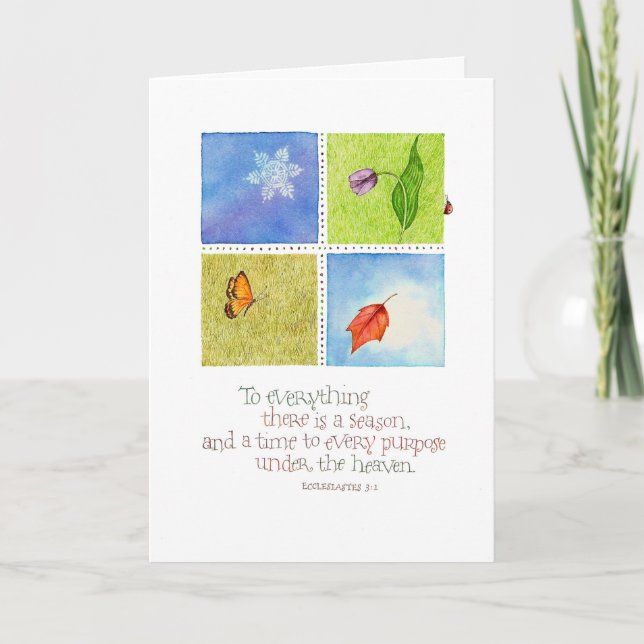 Tarjeta Para todo, hay temporada/cumpleaños (Anverso)