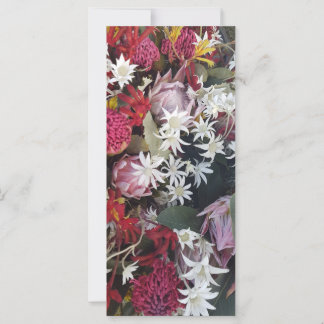 Tarjeta para todo propósito de flor rosa protésica
