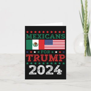 Tarjeta Para Trump 2024 Recuperar Estados Unidos México Ba
