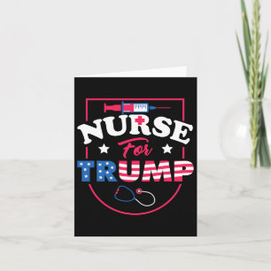 Tarjeta Para Trump - Apoyo de enfermeras republicanas cons