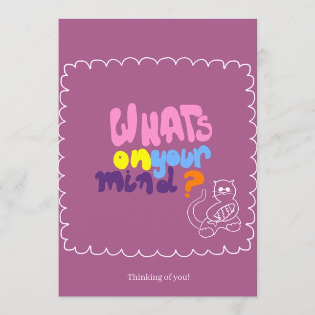 Tarjeta para un amigo (Anverso)