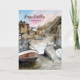 Tarjeta Para un amigo en Birthday Staithes