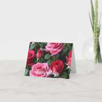 Para un amigo especial, cumpleaños de rosas rojas 