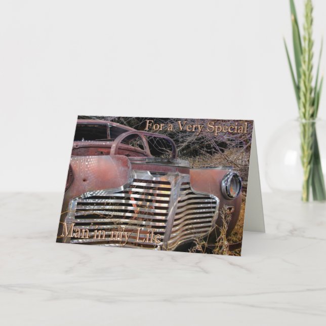 Tarjeta Para un hombre especial (Anverso)