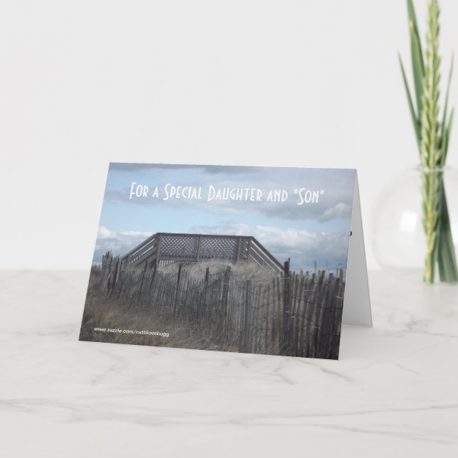 Tarjeta Para una hija y un "hijo especiales " (Anverso)