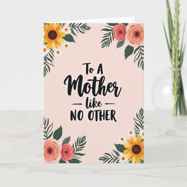 Tarjeta para una Madre como ninguna otra (Anverso)