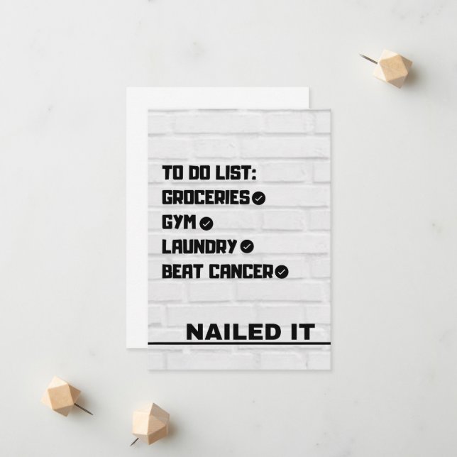 Tarjeta para vencer al cáncer (Anverso/Reverso In Situ)