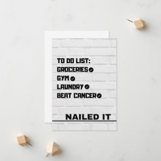 Tarjeta para vencer al cáncer