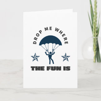 Tarjeta Paracaidismo aéreo Skydive