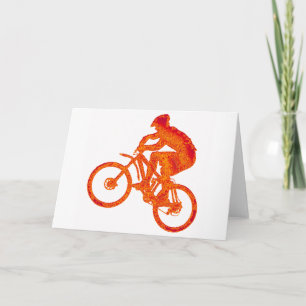 Tarjeta Parada del salto de la bici