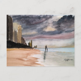 TARJETA PARADISTA DE SURFER POST