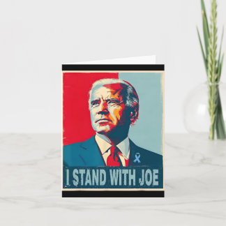 Tarjeta Parado Con La Declaración De Campaña De Joe Suppor