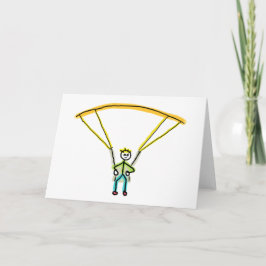 Tarjeta Paragliding Stickman