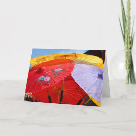Tarjeta Paraguas chinos