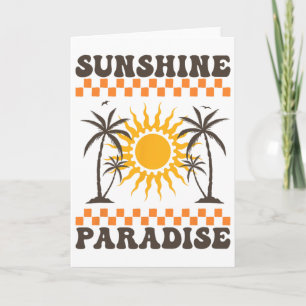 Tarjeta Paraíso del Sol Vibraciones de Verano Aquí Viene e