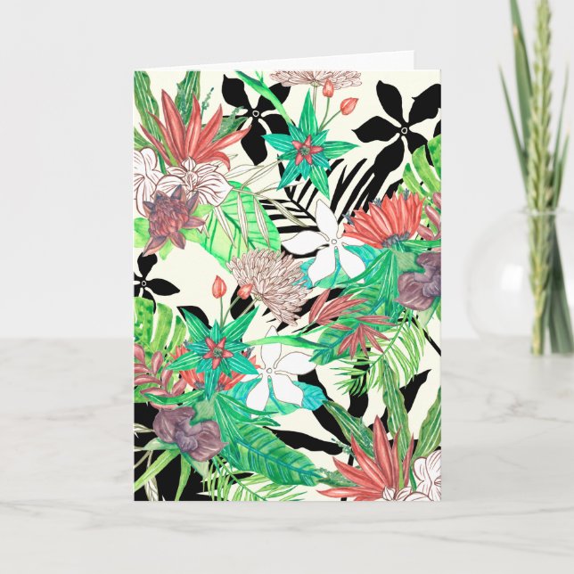 Tarjeta Paraíso floral II (Anverso)