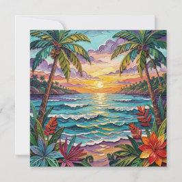 Tarjeta Paraíso Tropical | Costa en Blanco
