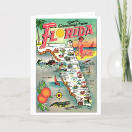 Tarjeta Paraíso Vintage de Florida