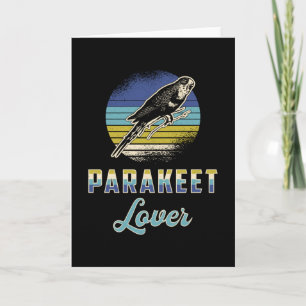 Tarjeta Parakeet Lover Aves Aves Mascota Budgerigar Budgie