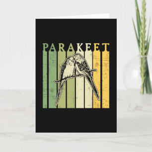 Tarjeta Parakeet Lover Parakeets Budgerigar Mascota Budgie