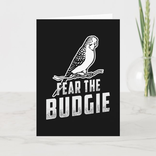 Tarjeta Parakeet Lover Teme Al Budgie Budgerigar Budgie (Anverso)