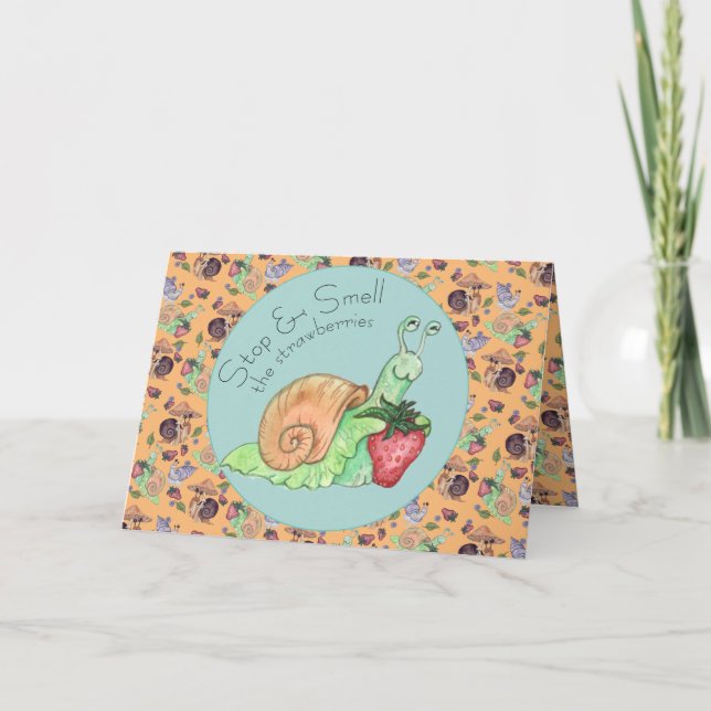 Tarjeta Parar y oler la fresa de los autocuidados C (Anverso)