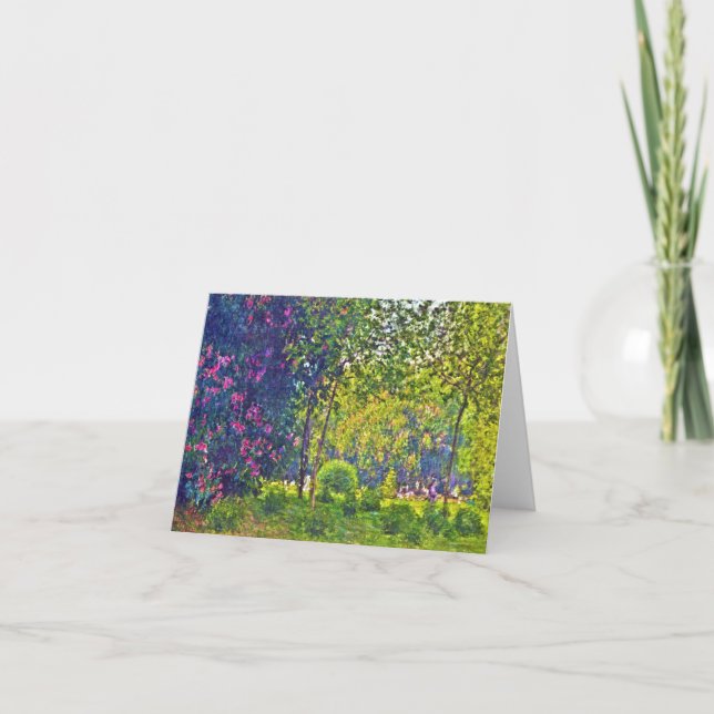 Tarjeta Parc Monceau Claude Monet (Anverso)