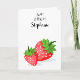 Tarjeta Parche de fresa