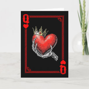 Tarjeta Pare de cartas de juego de Reina Rey de Corazones