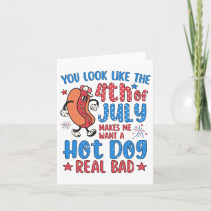 Tarjeta Parece Que El 4 De Julio Me Hace Querer Un Perro C