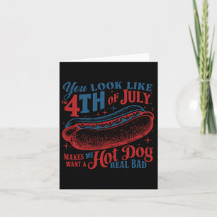 Tarjeta Pareces El Patriótico Del Perro Caliente Del 4 De