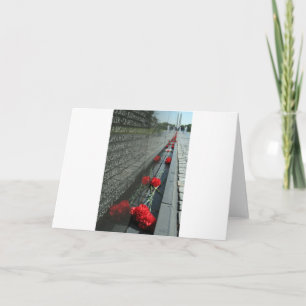 Tarjeta Pared del monumento de los veteranos de Vietnam