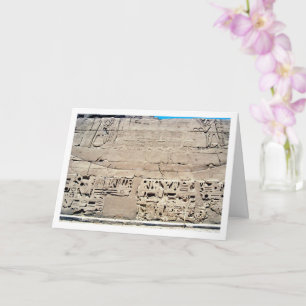 Tarjeta Pared Egipcia Antigua con Jeroglíficos, Luxor