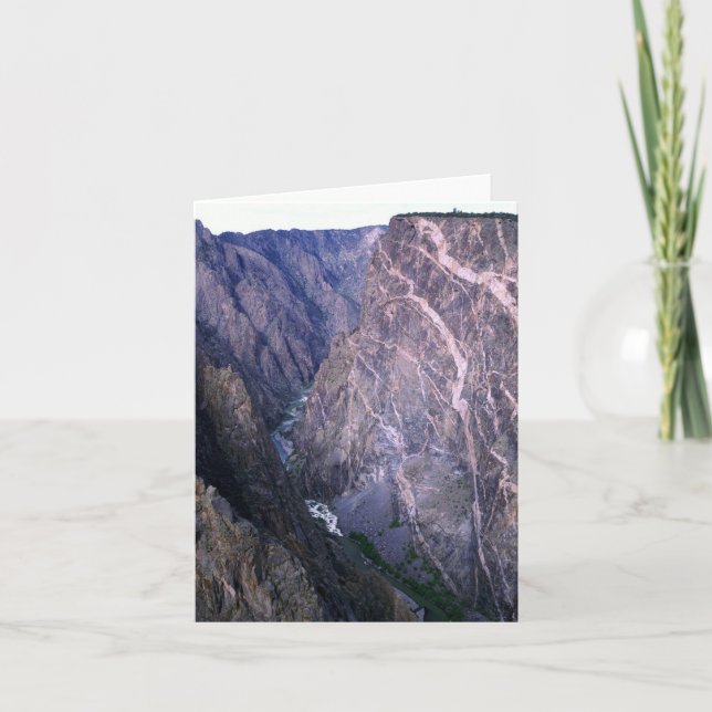 Tarjeta Pared pintada, cañón negro de cañón (Anverso)