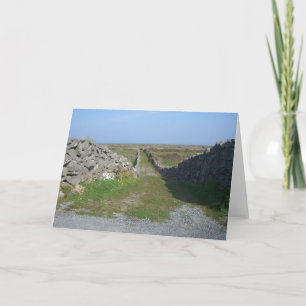 Tarjeta Paredes De Piedra De Irlanda Notecard