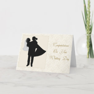 Tarjeta Pareja Boda Floral
