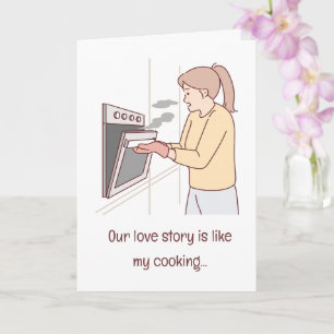 Tarjeta Pareja de Arte Moderno Ama Día de San Valentín rec