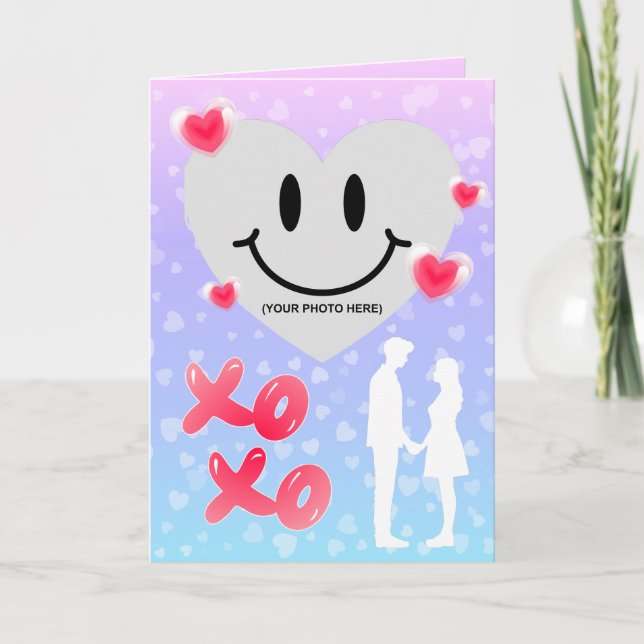 Tarjeta Pareja de Bblegum en globo de globo de cristal de  (Anverso)